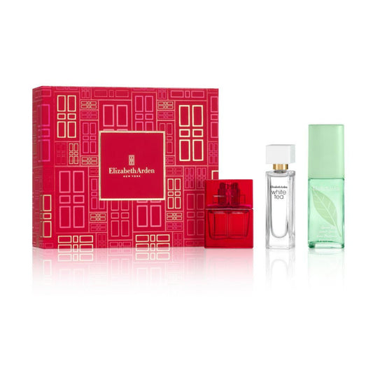 Elizabeth Arden Prestige Coffret- Red Door 10ml EDT; White Tea 10ml EDT & 15ml Green Tea Scent Spray