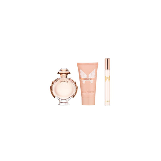 Rabanne Olympea 50ml EDP, 75ml Body Lotion & 10ml Travel Spray Gift Set