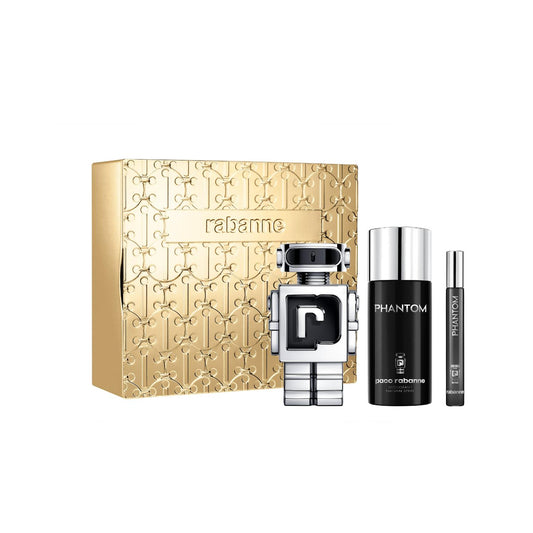 Rabanne Phantom 100ml EDT, 150ml Deo & 10ml Travel Spray Gift Set 2024