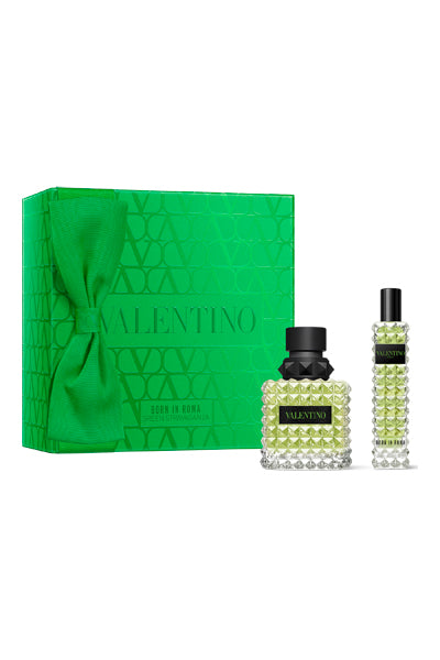 Valentino Born in Roma Donna Green 50ml EDP & 15ml Travel Spray Gift Set