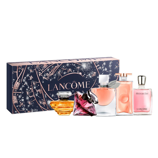 Lancome Miniatures Gift Set including 4ml La Vie Est Belle, 5ml Miracle, 5ml Idole, 7.5ml Tresor & 5ml La Nuit Tresor