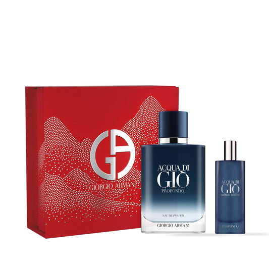 Giorgio Armani Acqua Di Gio Profondo 100ml EDP & 15ml Travel Spray Gift Set