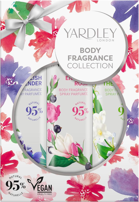 Yardley Traditional Body Spray Set (3x75ml)