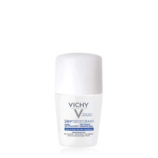 Vichy 24hr Deodorant Roll On - Dry Touch - Aluminium Free 50ml