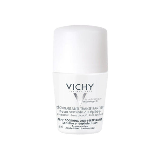 Vichy 48hr Soothing Anti-Perspirant - Sensitive or Depilated Skin 50ml