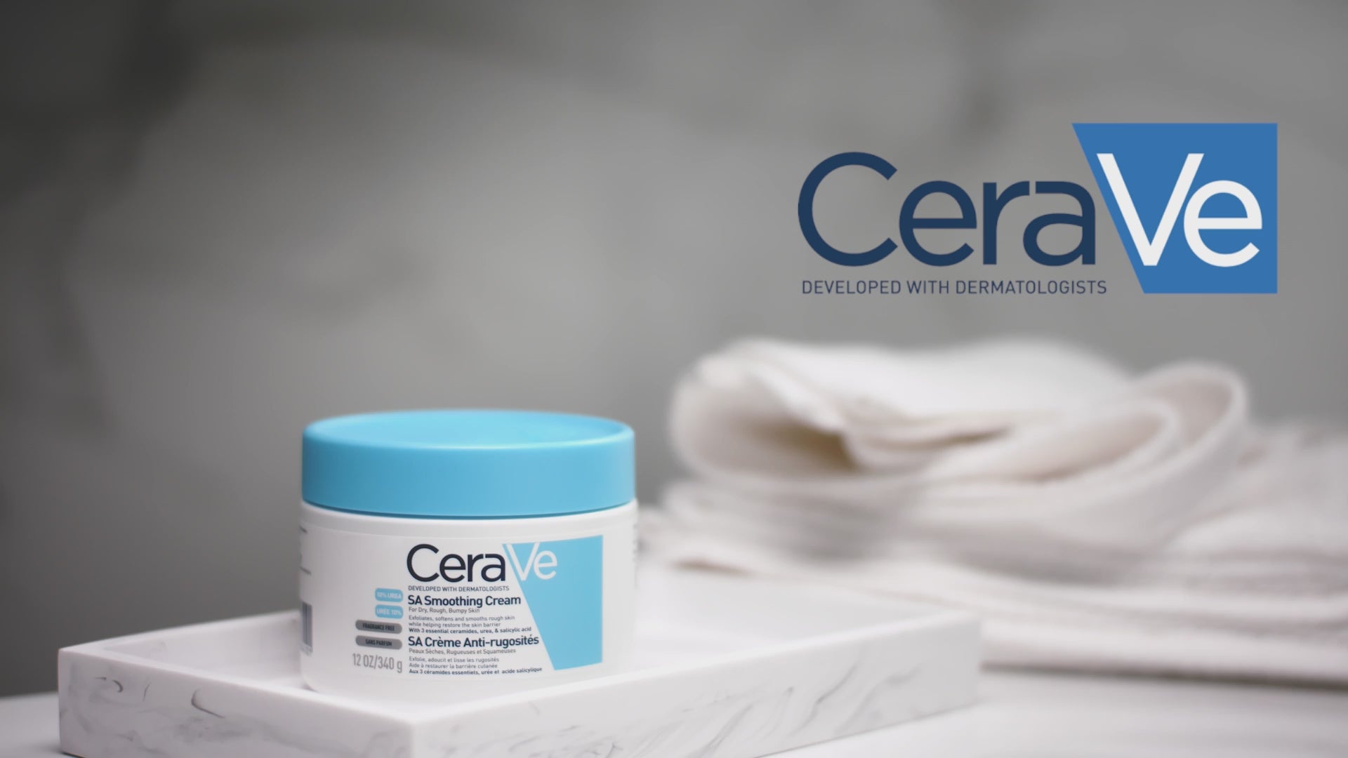 CeraVe SA Smoothing Cream Pot with Salicylic Acid for Dry, Rough & Bumpy Skin 340g