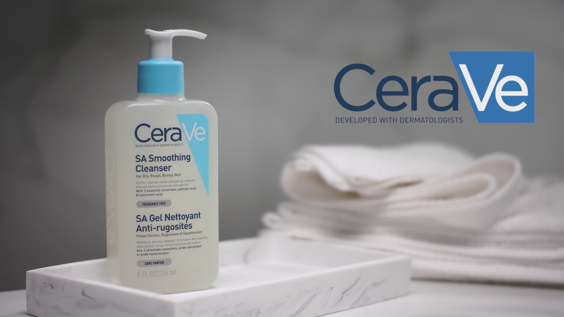 CeraVe SA Smoothing Cleanser with Salicylic Acid for Dry, Rough & Bumpy Skin 236ml