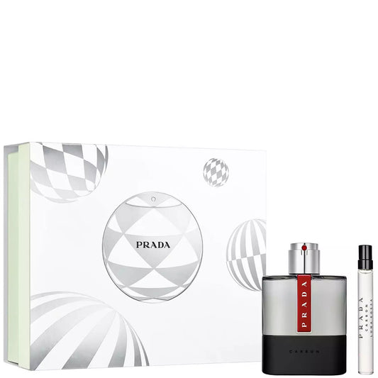 Prada Luna Rossa Carbon 100ml EDT & 10ml Travel Spray Gift Set