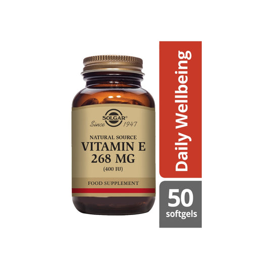 Solgar® Natural Source Vitamin E 268 mg (400 IU) Vegetable Softgels - 50 pack